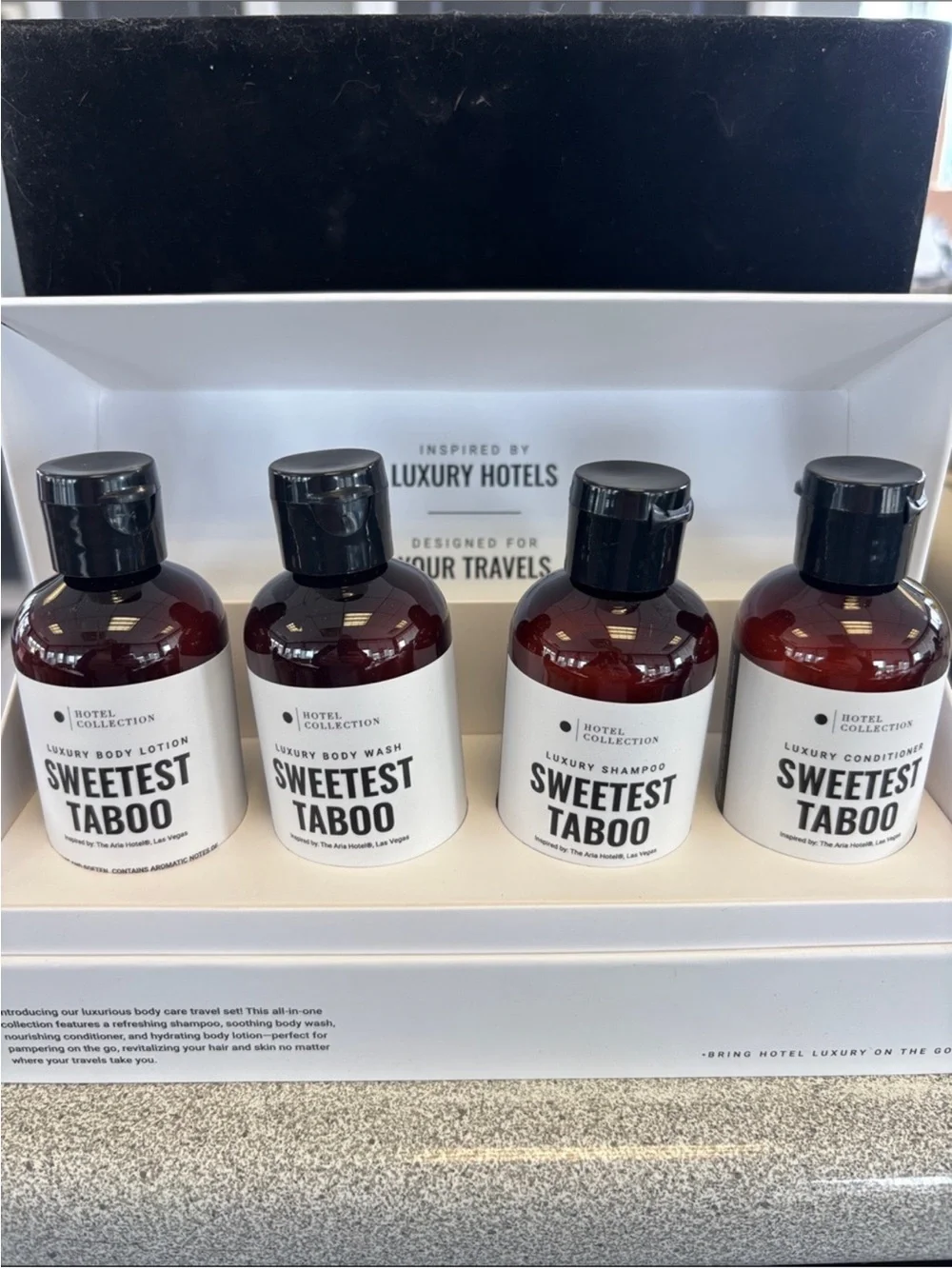 Sweetest Taboo - Luxury SET of 4 travel body care
